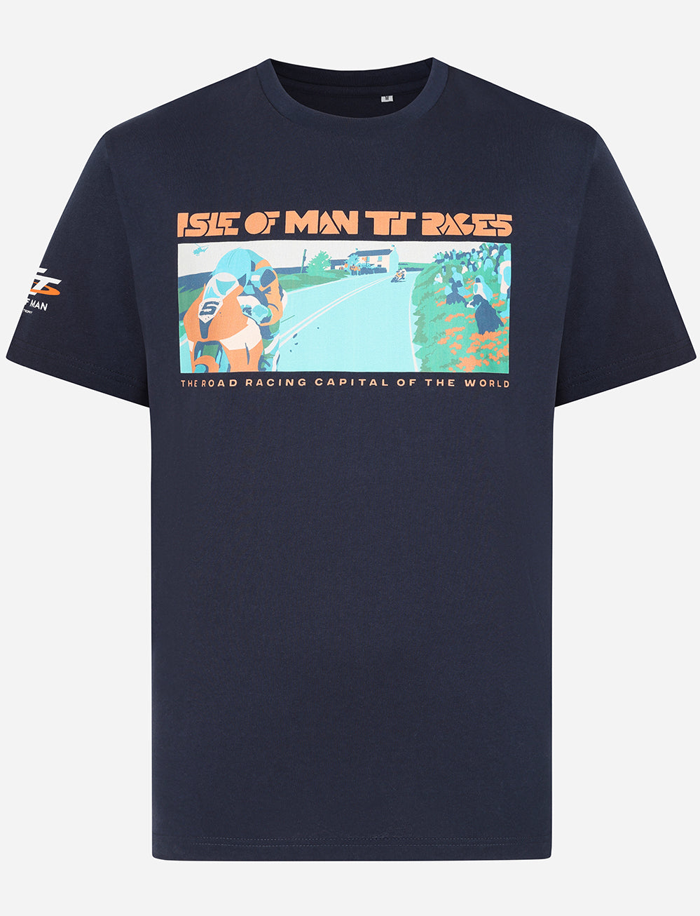 Adam Berry x TT 'Kates Cottage' T-Shirt - Navy - Isle of Man TT Races Official Merchandise