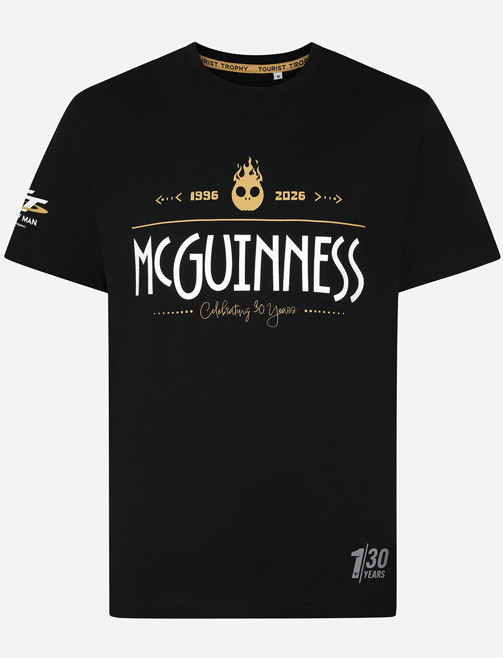 John McGuinness X TT 'Race' T-Shirt - Black - Isle of Man TT Races Official Merchandise