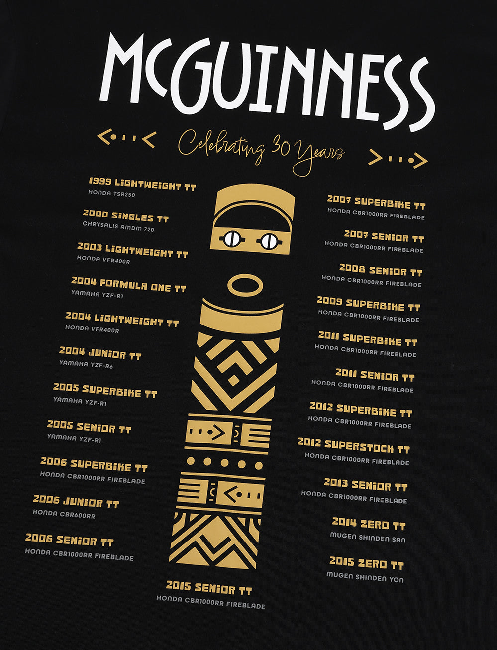 John McGuinness X TT 'Race' T-Shirt - Black - Isle of Man TT Races Official Merchandise