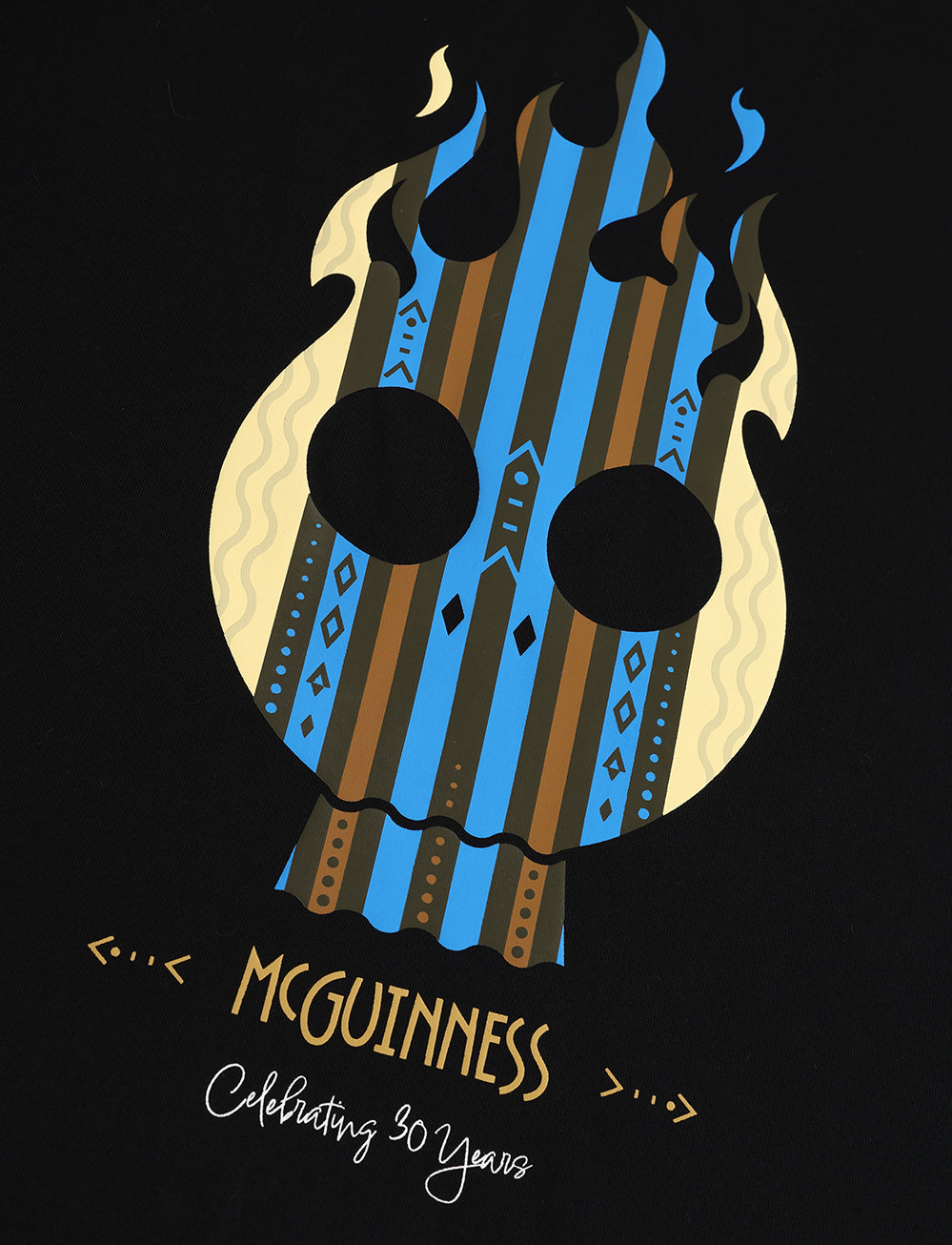 John McGuinness x TT 'Shrunken Head' T-Shirt - Black - Isle of Man TT Races Official Merchandise