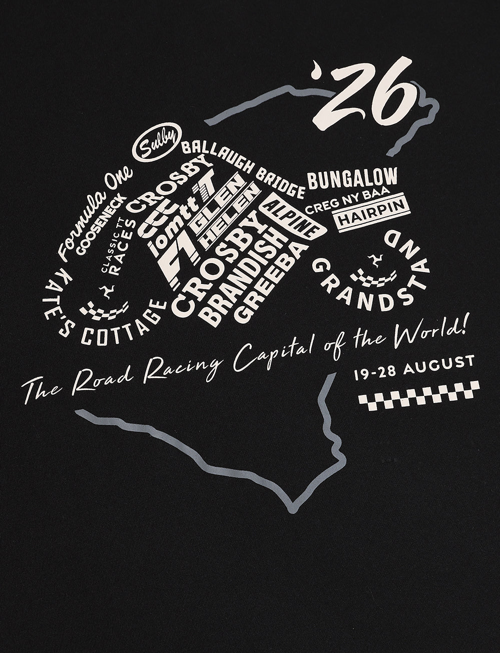 Classic TT Races T-Shirt - Black