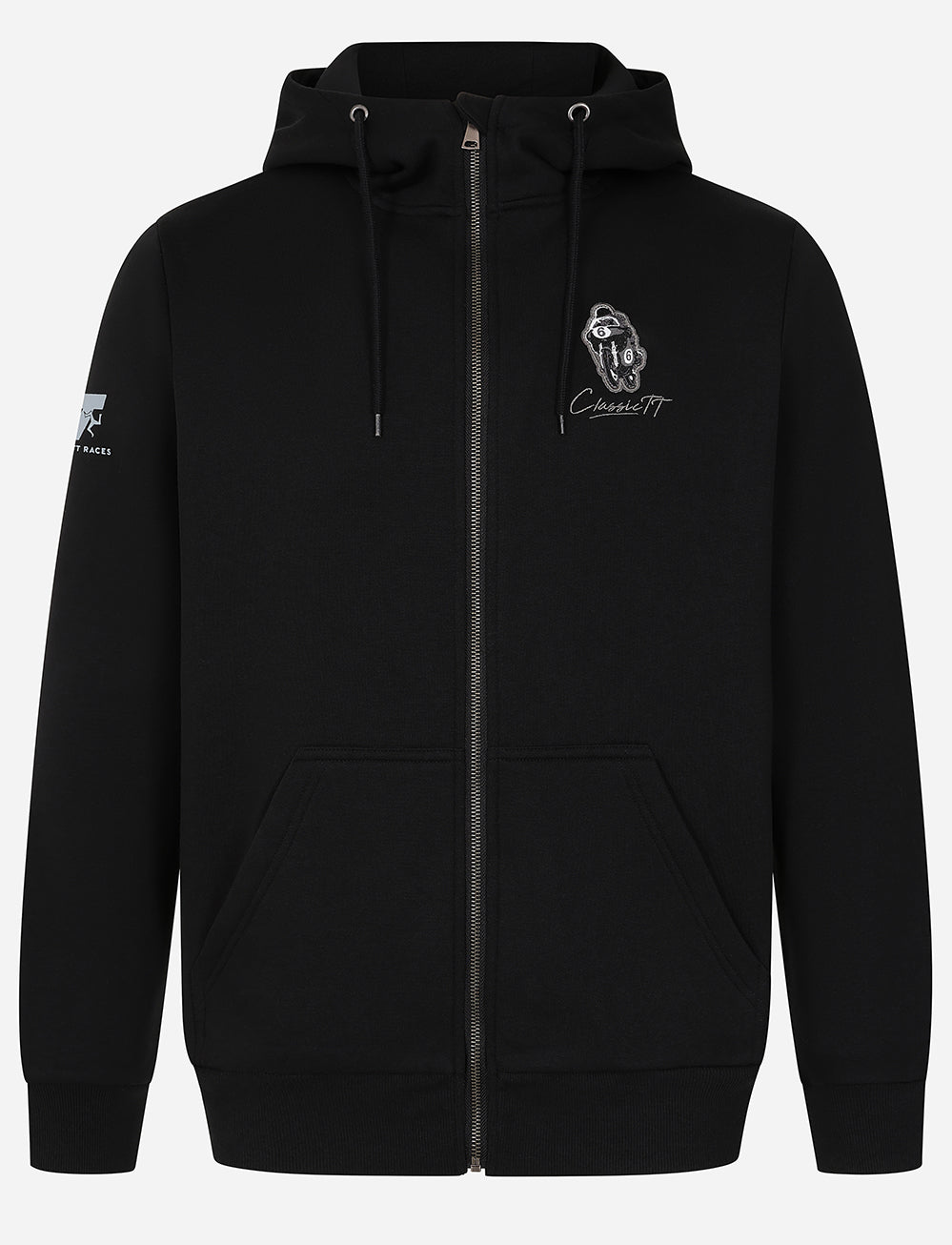 Classic TT Races Full Zip Hoodie - Black