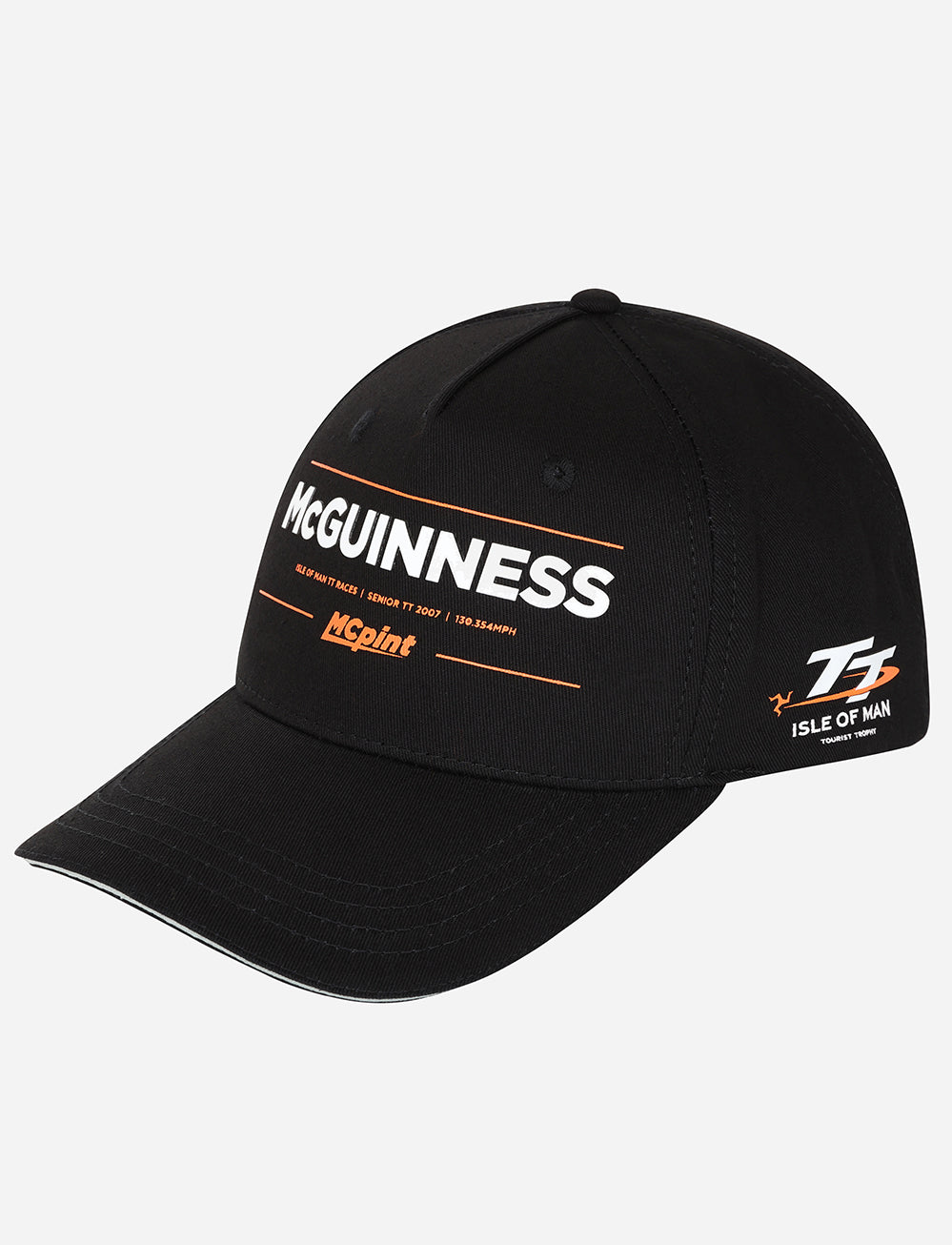 John McGuiness Cap - Black - Isle of Man TT Races Official Merchandise