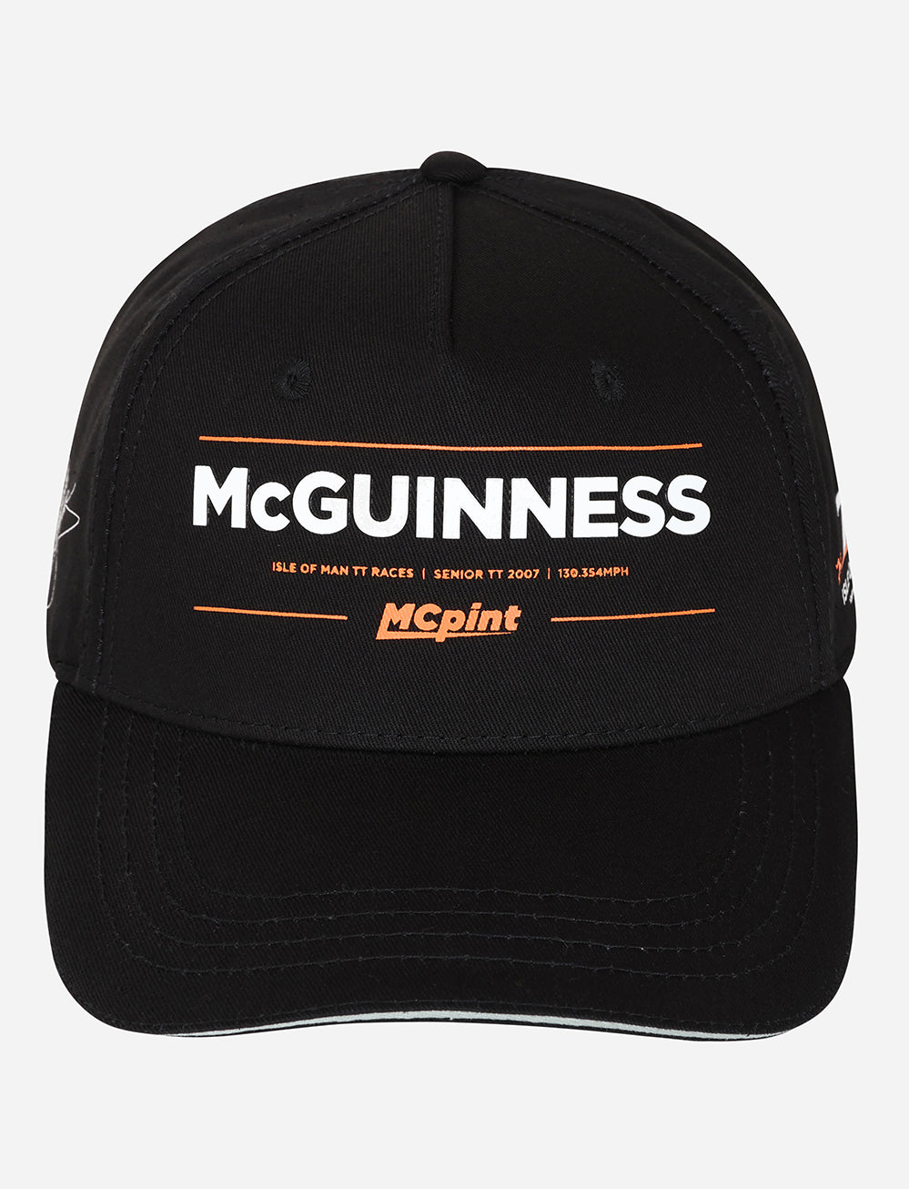 John McGuiness Cap - Black - Isle of Man TT Races Official Merchandise