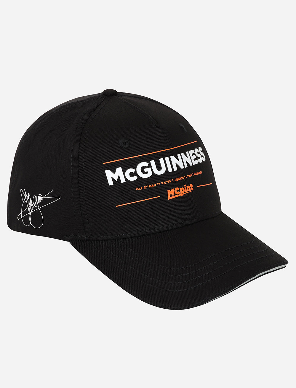 John McGuiness Cap - Black - Isle of Man TT Races Official Merchandise