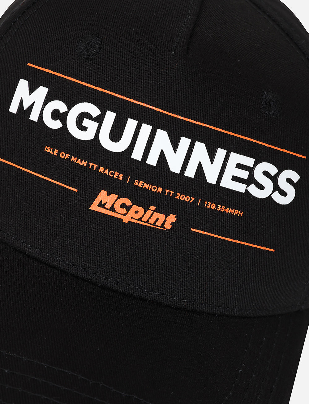 John McGuiness Cap - Black - Isle of Man TT Races Official Merchandise