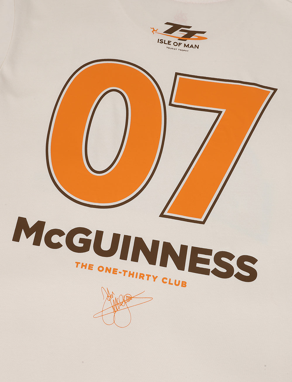 John McGuiness 'McPint' T-Shirt - Cream - Isle of Man TT Races Official Merchandise
