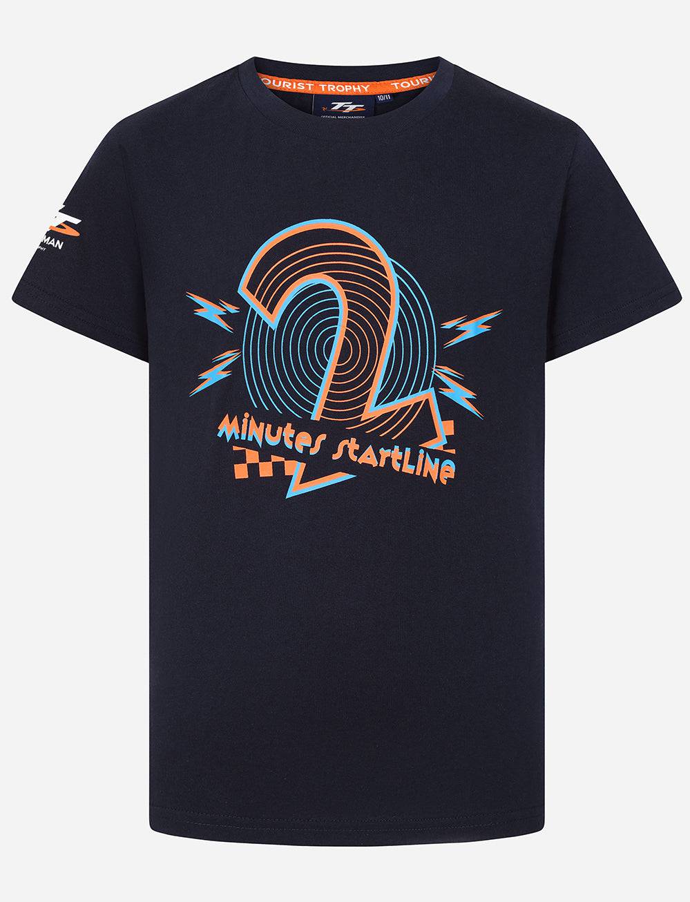 TT Races Kids '2 Minutes Startline' T-Shirt - Navy - Isle of Man TT Races Official Merchandise