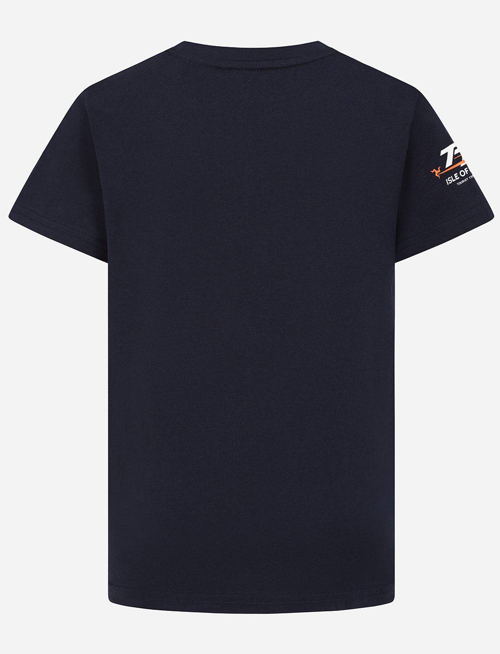 TT Races Kids '2 Minutes Startline' T-Shirt - Navy - Isle of Man TT Races Official Merchandise