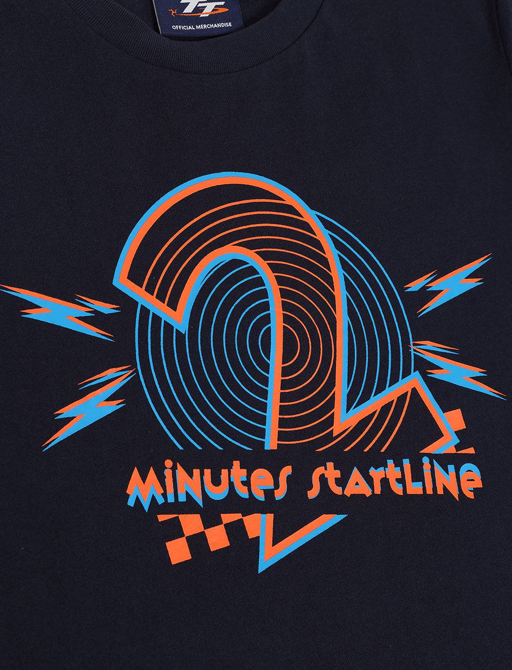 TT Races Kids '2 Minutes Startline' T-Shirt - Navy - Isle of Man TT Races Official Merchandise