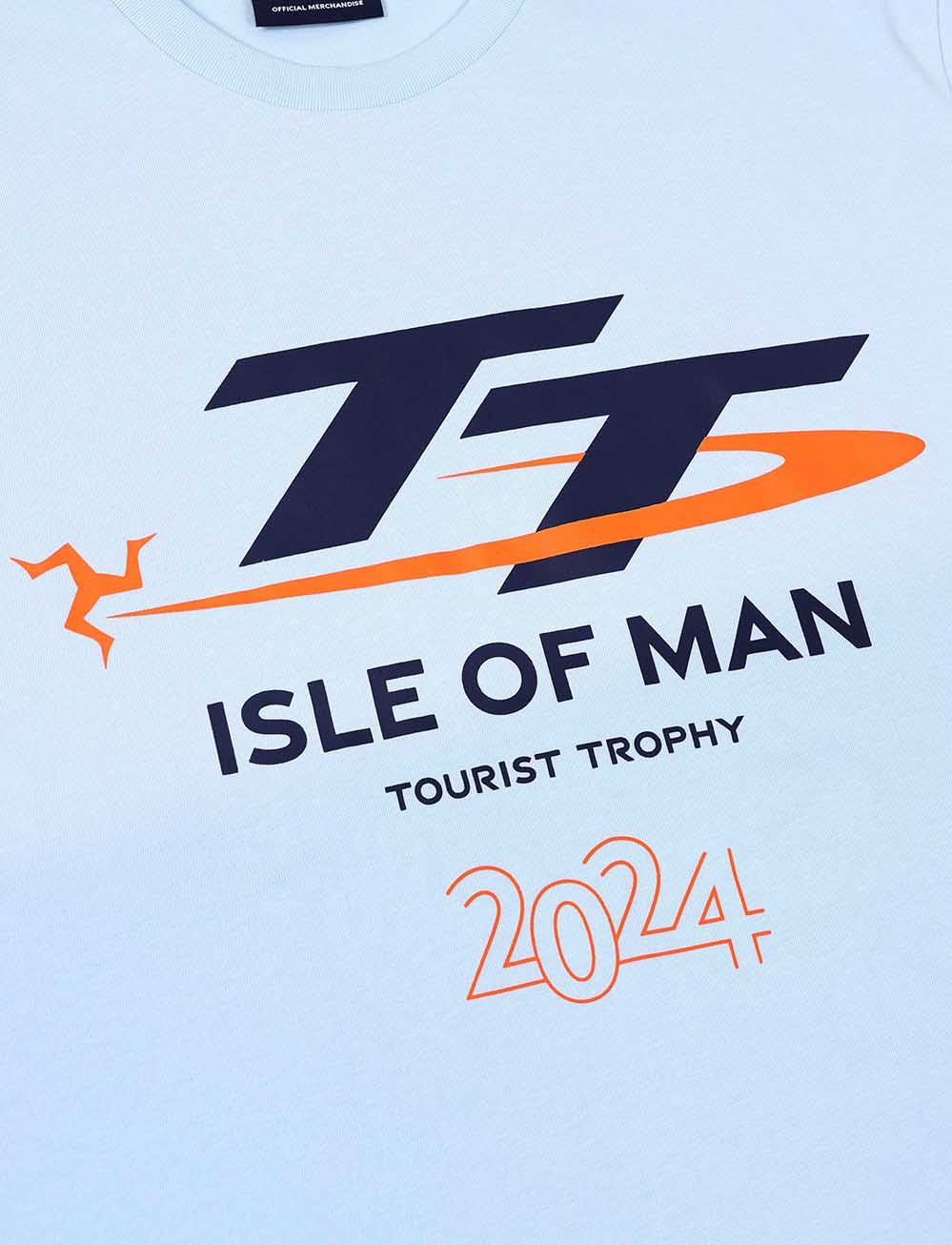 TT Races Signature Logo T-Shirt - Light Blue - Isle of Man TT Races Official Merchandise