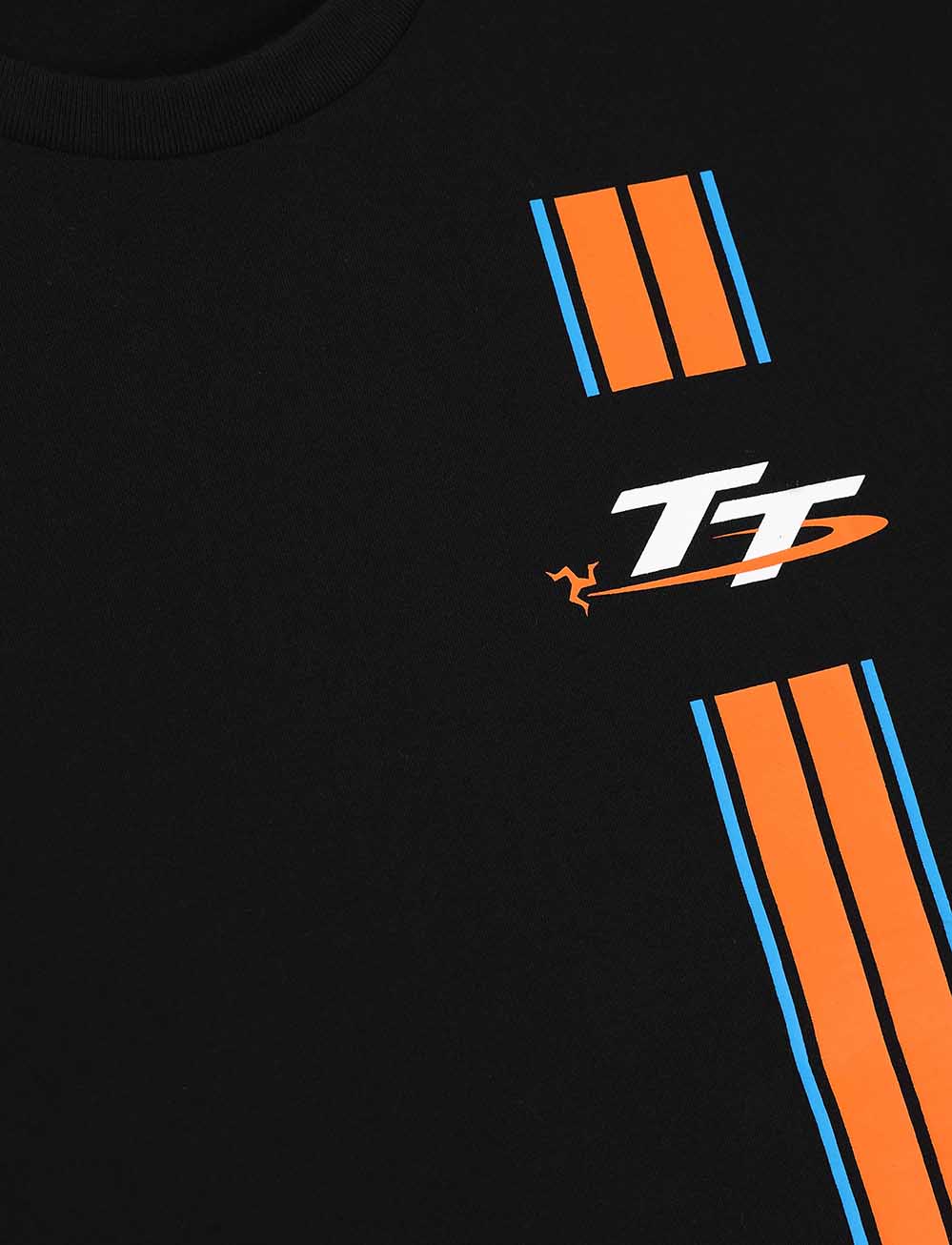 TT Races Stripe T-Shirt - Black