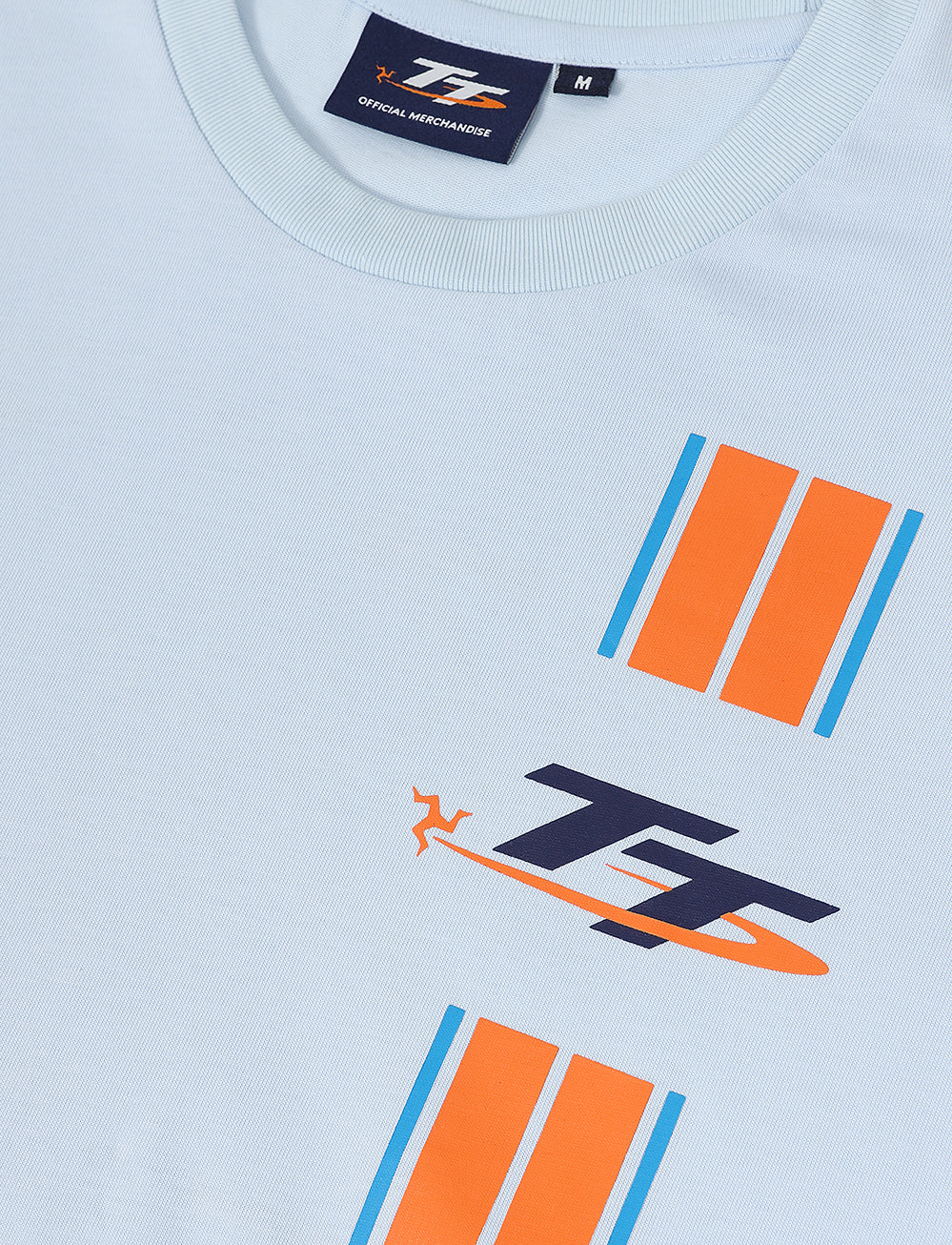 TT Races Stripe T-Shirt - Light Blue - Isle of Man TT Races Official Merchandise