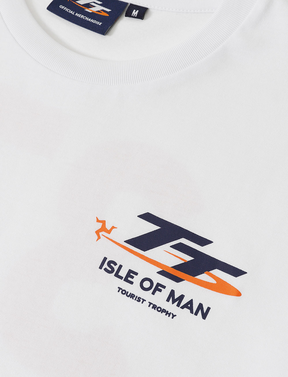 TT Races 37 ¾  Back T-Shirt - White