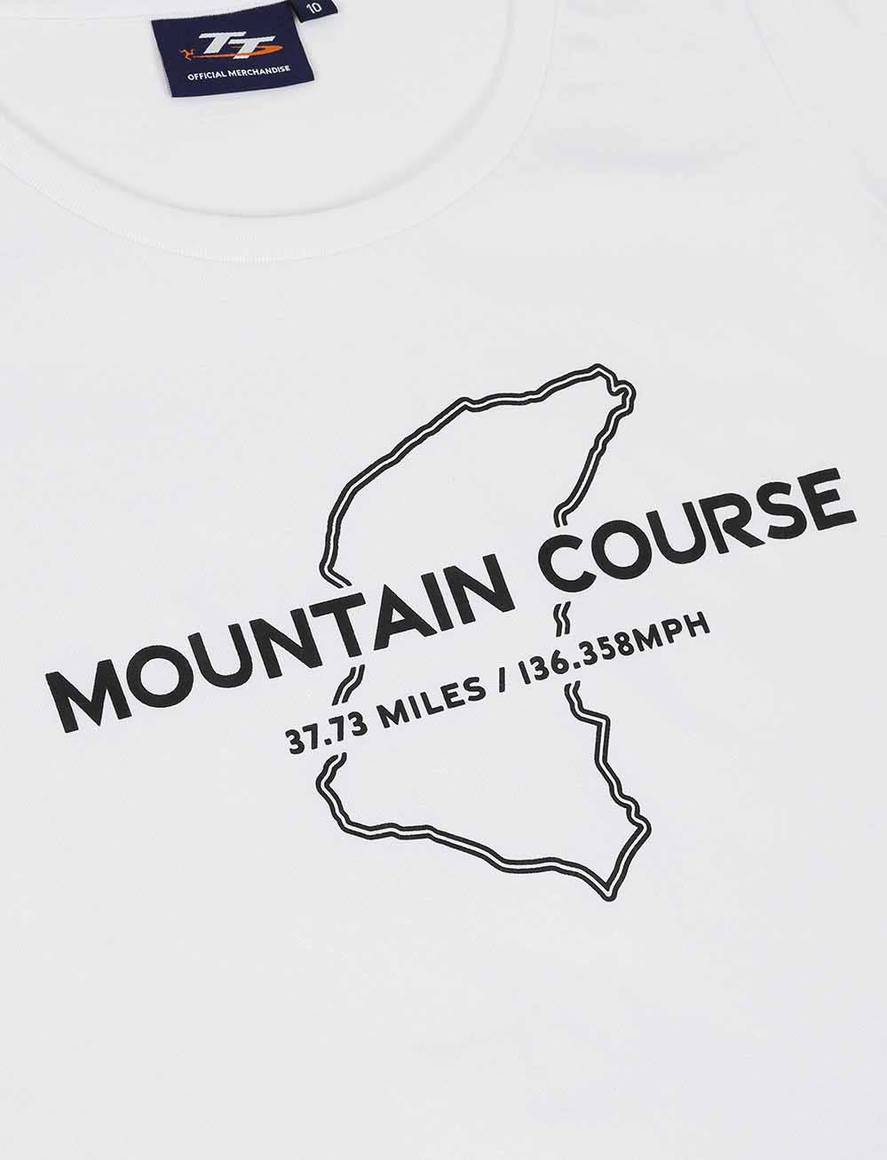 TT Races Women's Mountain Course T-Shirt - White - Isle of Man TT Races Official Merchandise