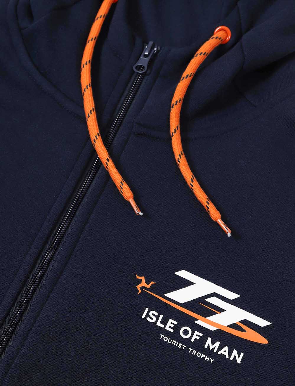 TT Races Mountain 37 ¾  Full Zip Hoodie - Navy