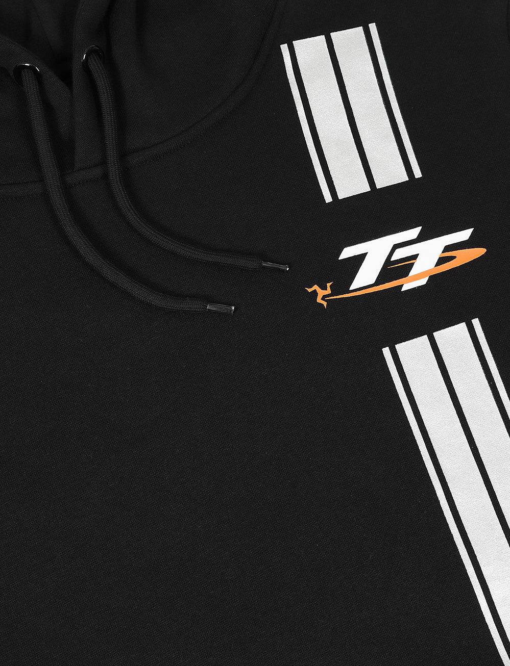 TT Races Signature Stripe Hoodie - Black - Isle of Man TT Races Official Merchandise