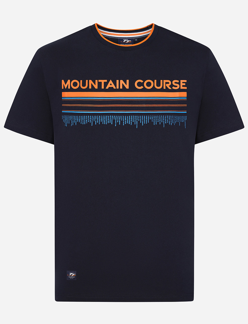 TT Races Mountain Course Wordmark T-Shirt - Navy - Isle of Man TT Races Official Merchandise