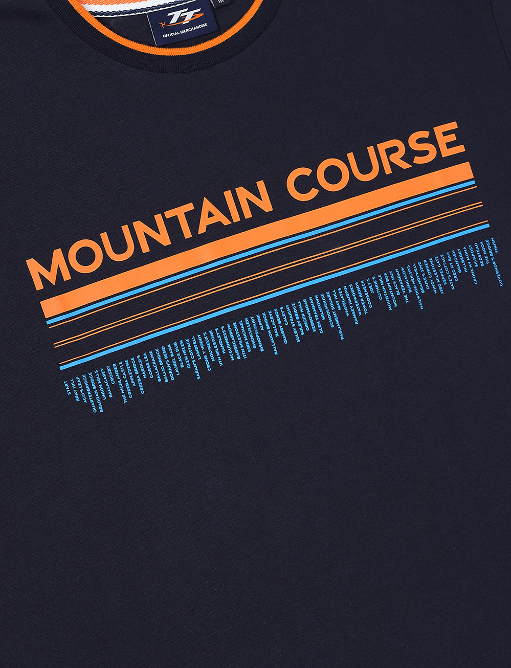 TT Races Mountain Course Wordmark T-Shirt - Navy - Isle of Man TT Races Official Merchandise