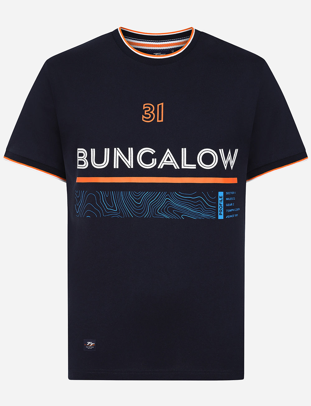 TT Bungalow T-Shirt - Navy - Isle of Man TT Races Official Merchandise