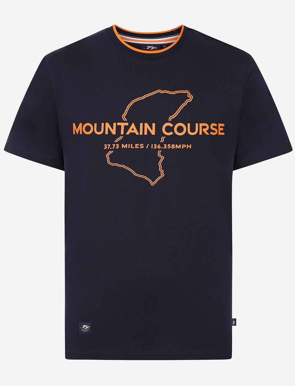 TT Races Tipped Mountain Course T-Shirt - Navy - Isle of Man TT Races Official Merchandise