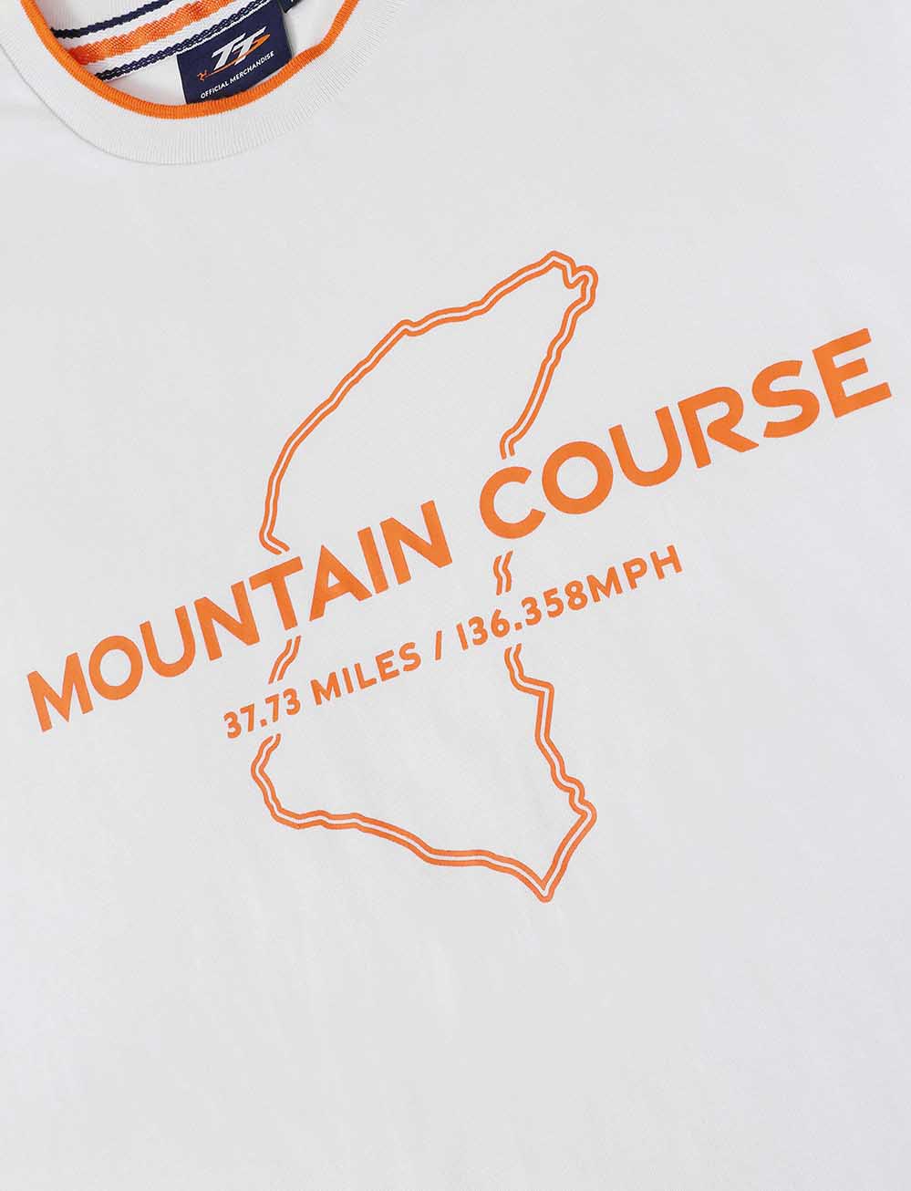 TT Races Tipped Mountain Course T-Shirt - White