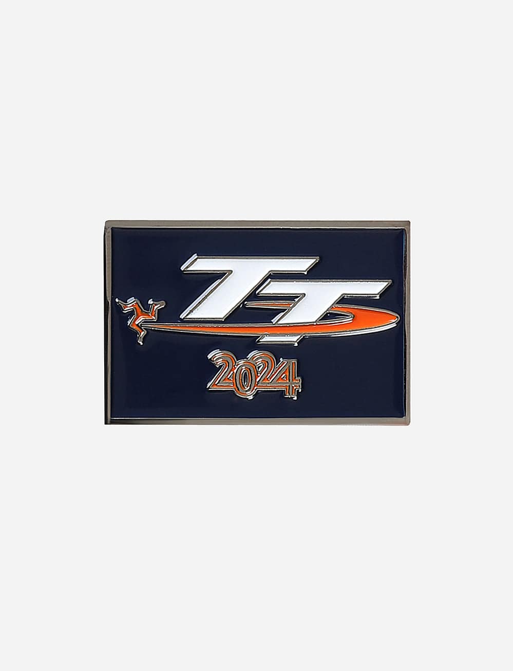 TT Races Signature Dated Pin Badge - Navy - Isle of Man TT Races Official Merchandise