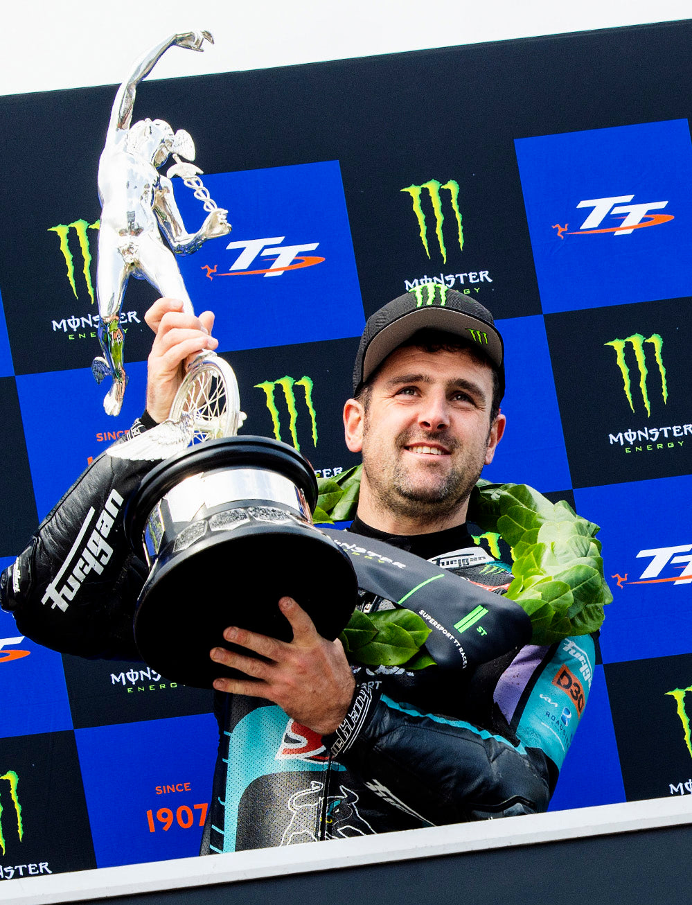 Isle of Man TT Races 2025 Monster Energy Supersport TT Race 2 Podium Backdrop