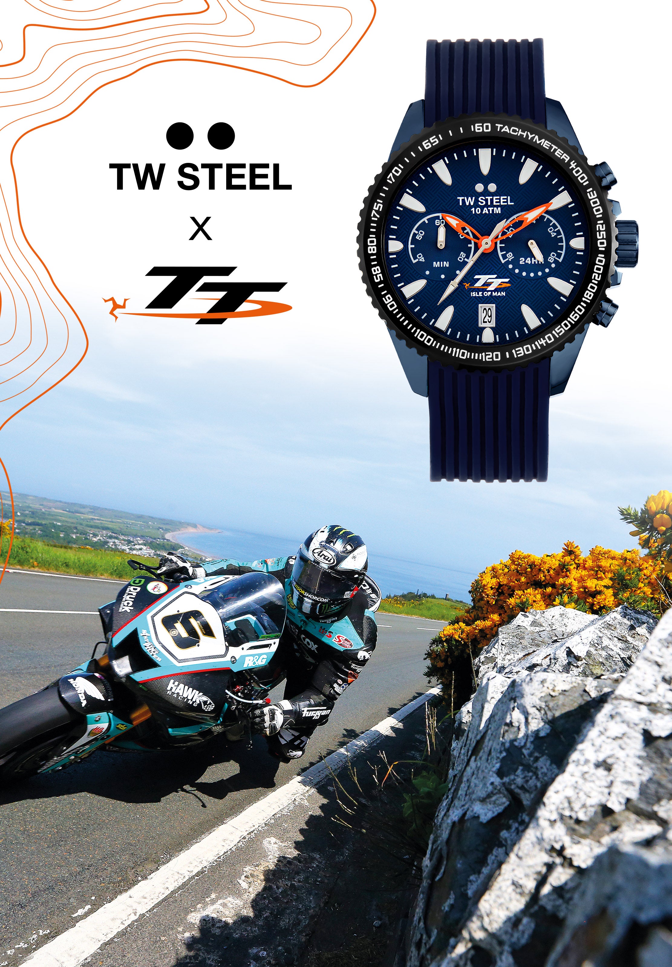 ISLE Of MAN TT Races UK MANX Triskelion 50 Mm (2") Adesivi In - Foto 11